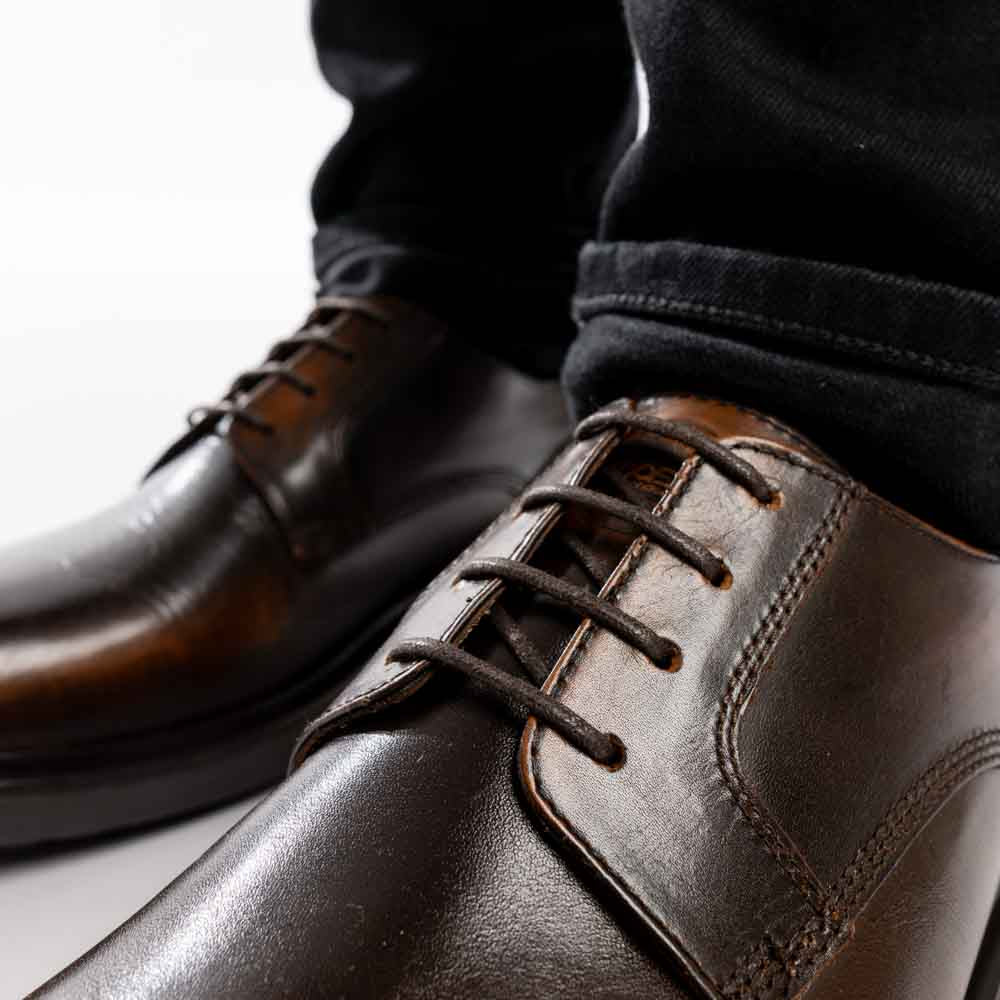 Locke Rub Off Derby Shoes Brown - Image 6