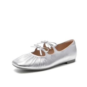 Beau Today Leather Mary Jane Ballet Flat for Women